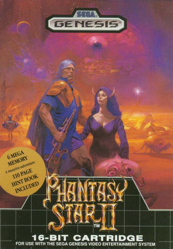 Phantasy Star II box art for Sega Genesis